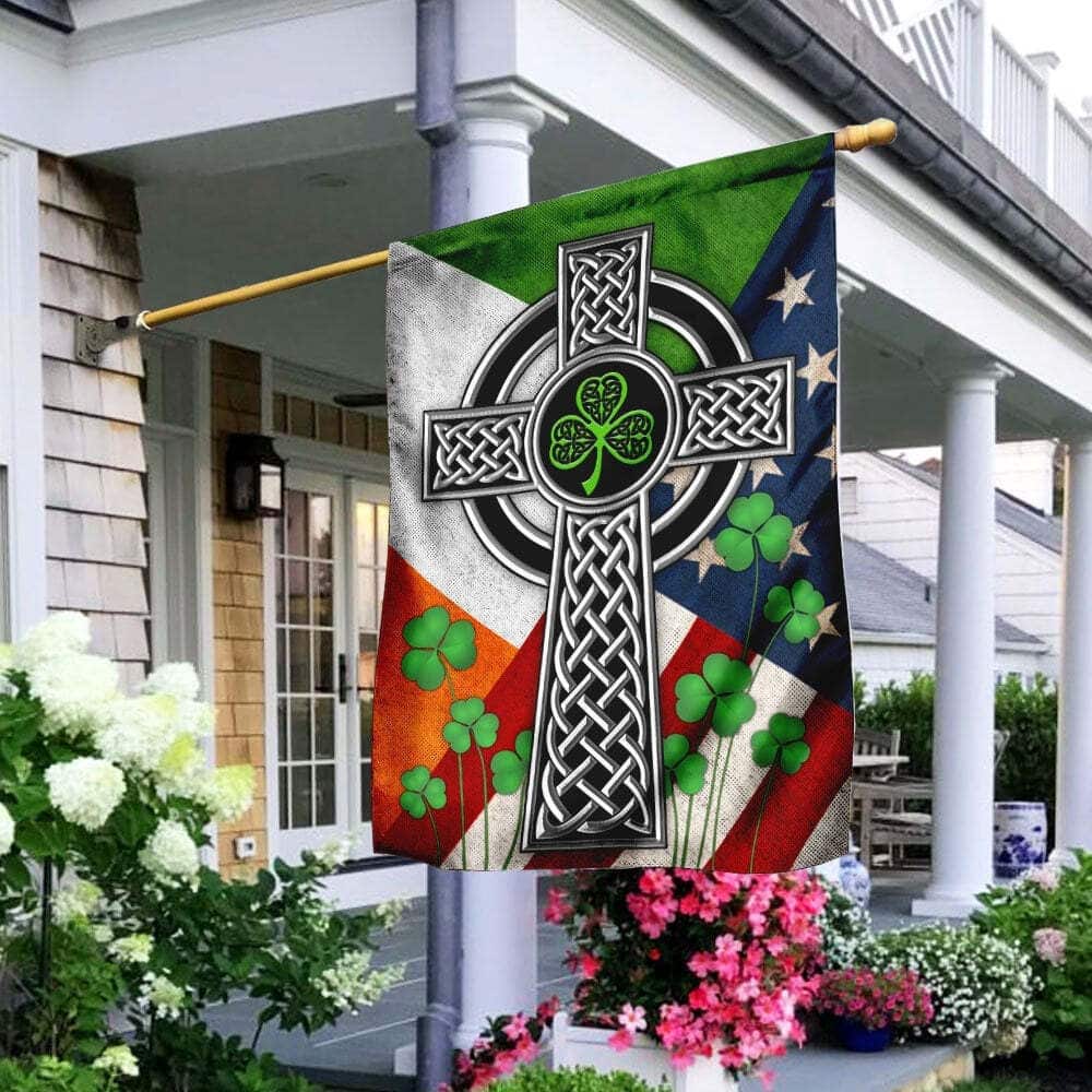 The Irish Celtic Cross St Patricks Religious St Patrick's Day St Patrick's Day Garden Flag The Irish Celtic Cross St Patricks Religious St Patrick's Day St Patrick's Day Garden Flag