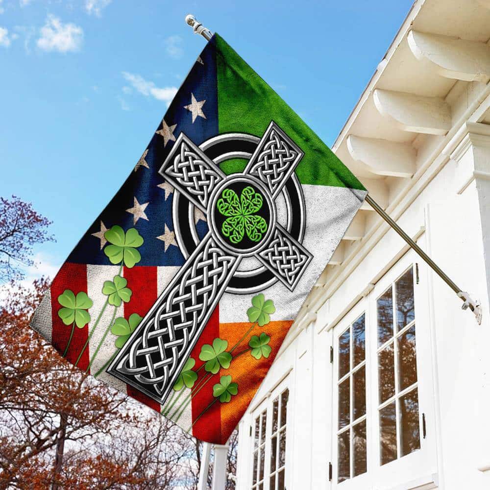 The Irish Celtic Cross St Patricks Religious St Patrick's Day St Patrick's Day Garden Flag The Irish Celtic Cross St Patricks Religious St Patrick's Day St Patrick's Day Garden Flag