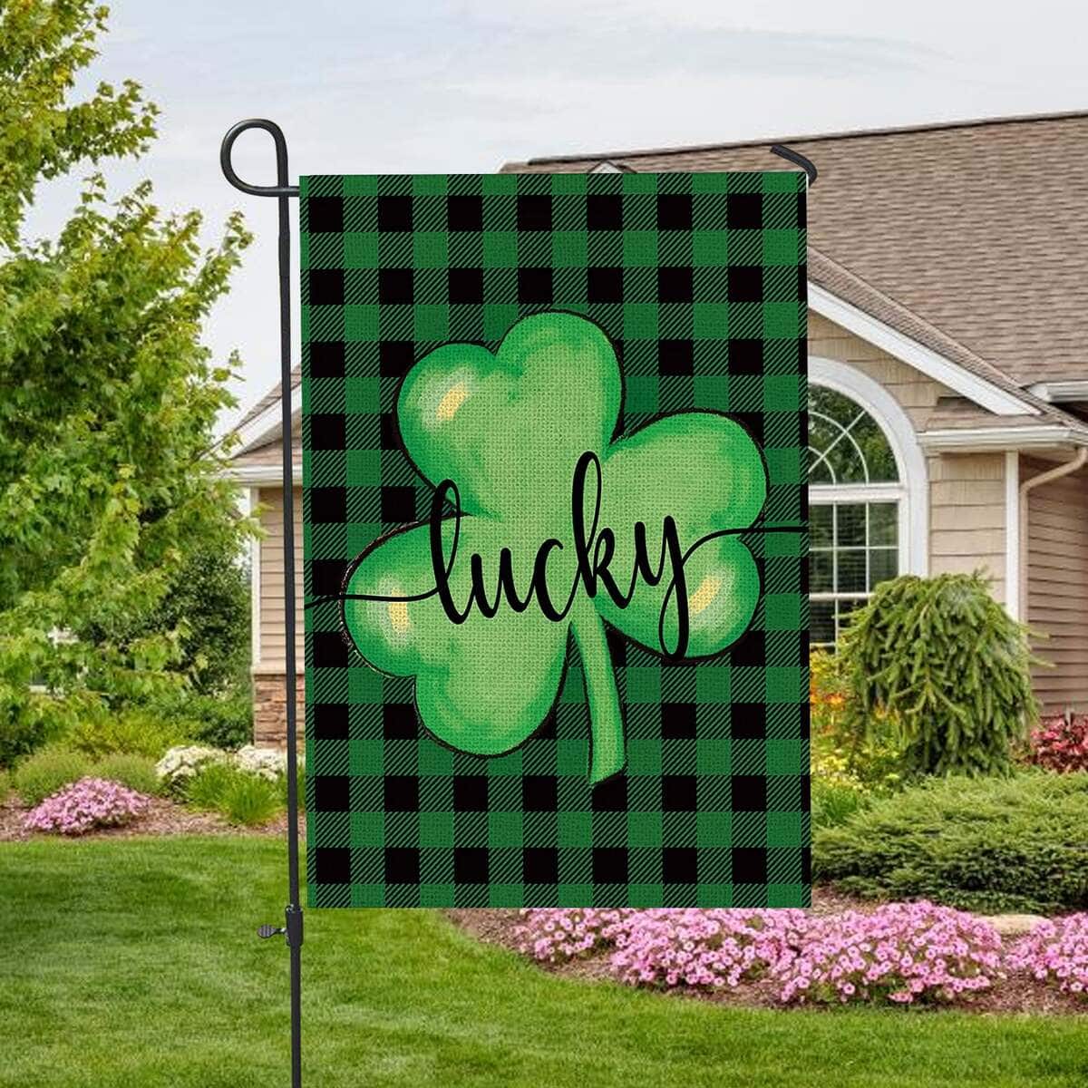 St Patrick's Day Lucky Shamrock Clover Religious St Patrick's Day St Patrick's Day Garden Flag St Patrick's Day Lucky Shamrock Clover Religious St Patrick's Day St Patrick's Day Garden Flag