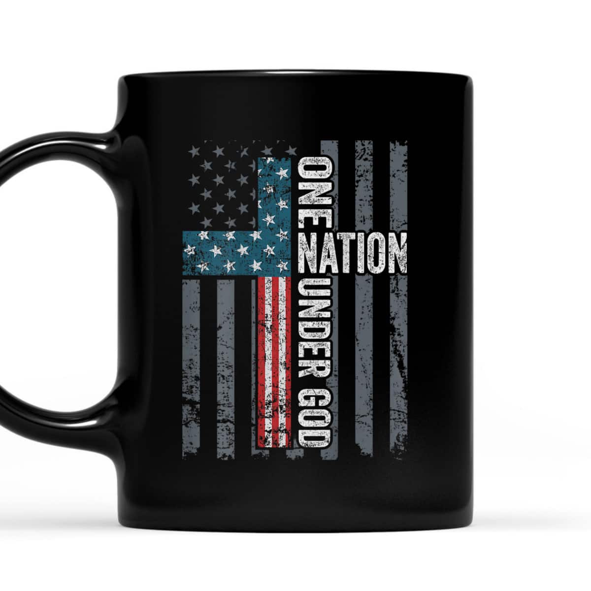 One Nation Under God USA Cross Flag Christian 4th Of July T-Shirt One Nation Under God USA Cross Flag Christian 4th Of July T-Shirt