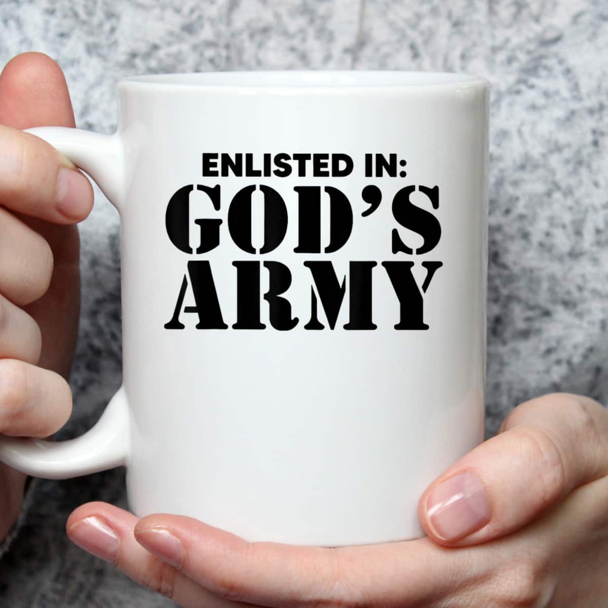 Enlisted In God's Army Religious Faith Christian T-Shirt Enlisted In God's Army Religious Faith Christian T-Shirt