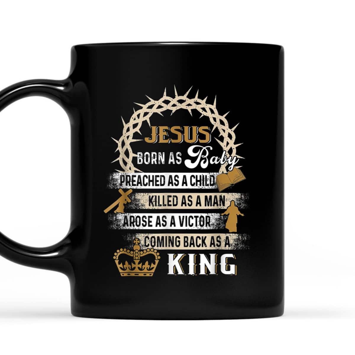 Jesus Born As A Baby Preached As A Child Christian Faith God T-Shirt Jesus Born As A Baby Preached As A Child Christian Faith God T-Shirt
