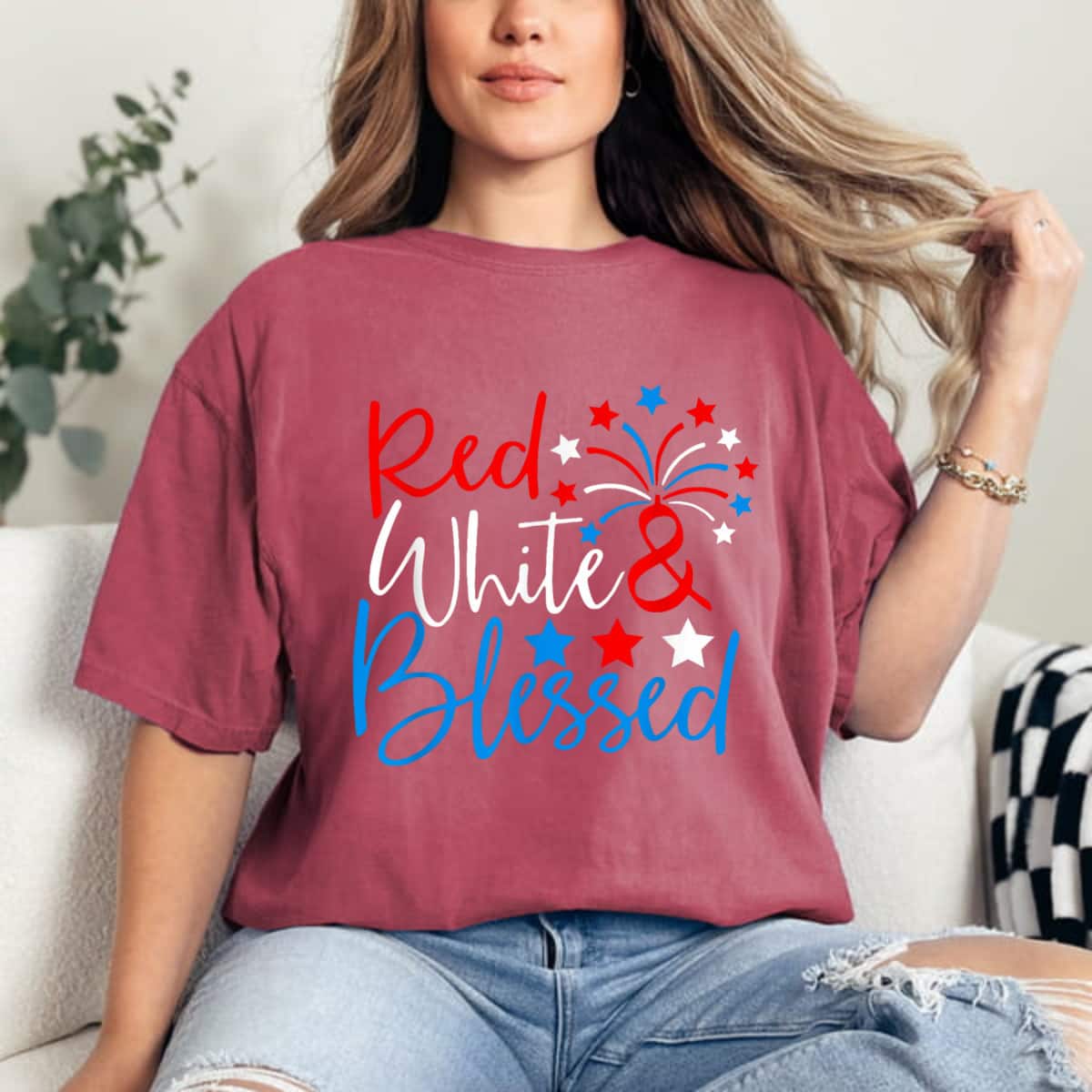 Red White And Blessed 4th Of July Independence Day T-Shirt Red White And Blessed 4th Of July Independence Day T-Shirt