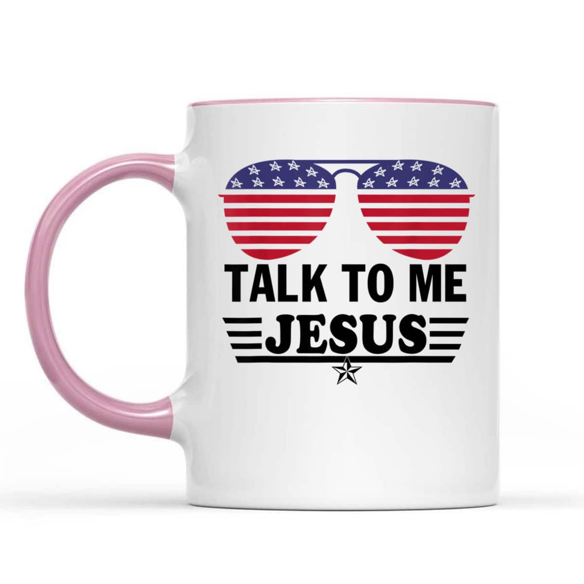 Talk To Me Jesus Glasses US Flag Independence Day T-Shirt Talk To Me Jesus Glasses US Flag Independence Day T-Shirt