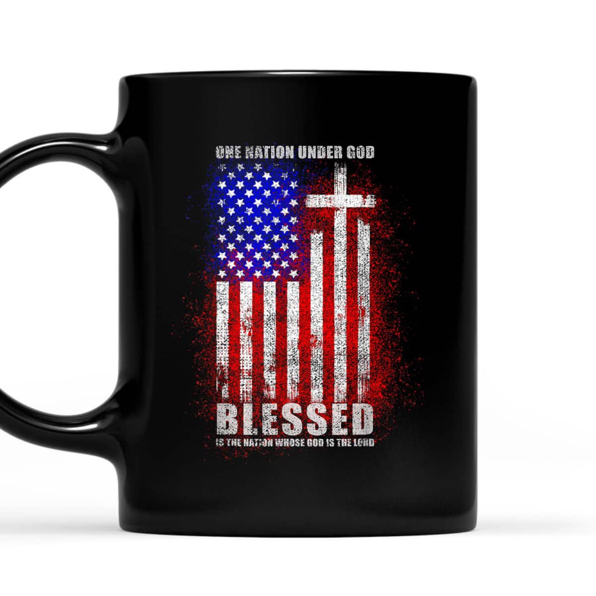 Blessed One Nation Under God Christian Patriotic US Flag T-Shirt Blessed One Nation Under God Christian Patriotic US Flag T-Shirt