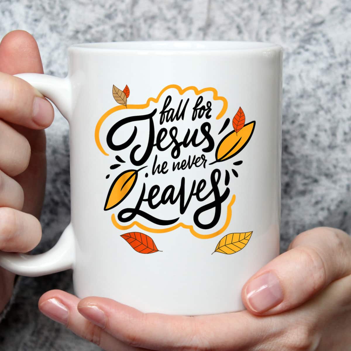 Fall For Jesus He Never Leaves Christian Faith Jesus Lover T-Shirt Gift For Believers Fall For Jesus He Never Leaves Christian Faith Jesus Lover T-Shirt Gift For Believers