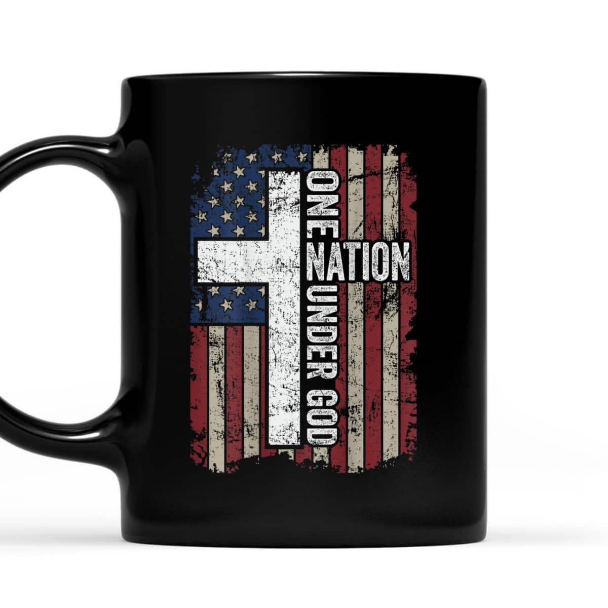 One Nation Under God Christian Worship USA Flag 4th Of July T-Shirt One Nation Under God Christian Worship USA Flag 4th Of July T-Shirt
