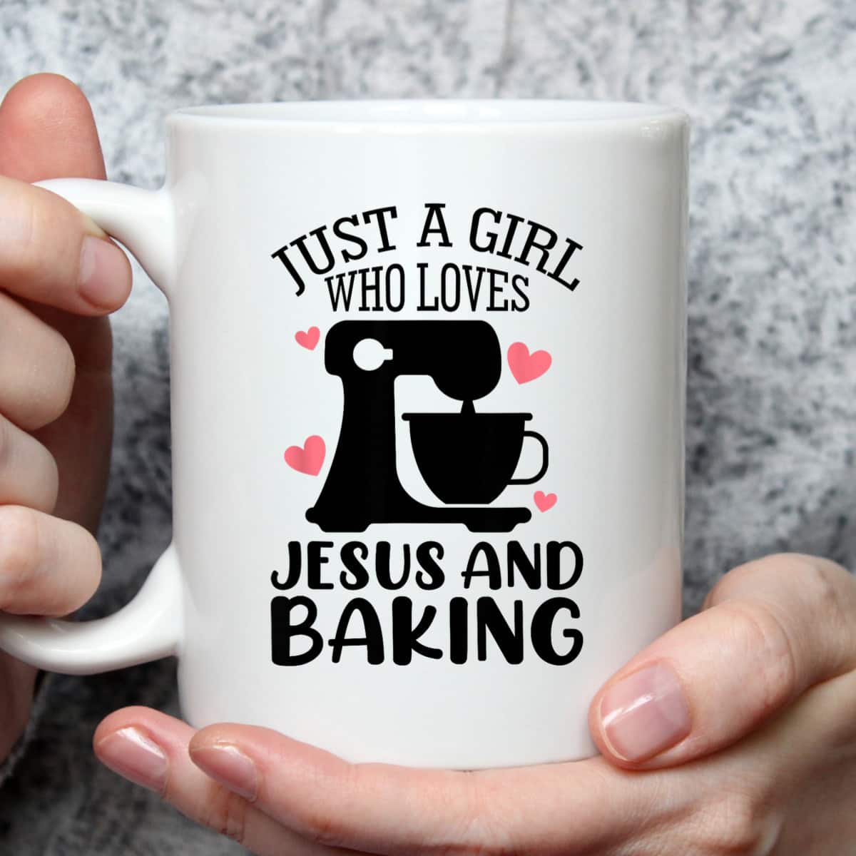 Just A Girl Who Loves Jesus And Baking Baker Christian Lover T-Shirt Just A Girl Who Loves Jesus And Baking Baker Christian Lover T-Shirt