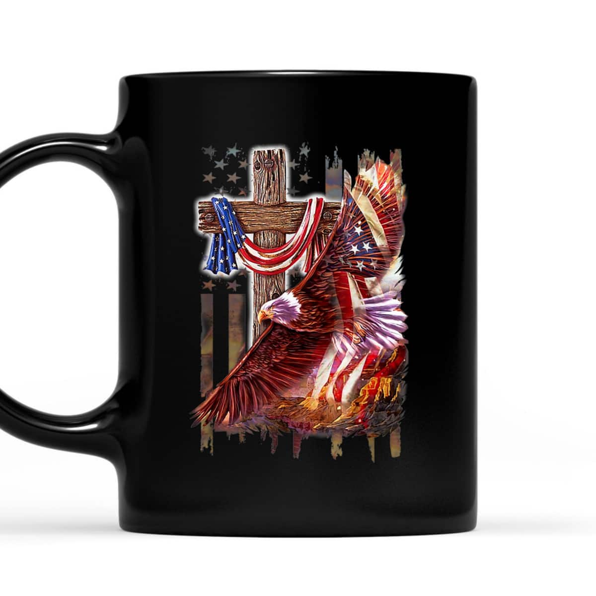 Cross Christian Jesus Eagle Flag American 4th Of July T-Shirt Cross Christian Jesus Eagle Flag American 4th Of July T-Shirt