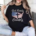 God Family Country Christian Cross Vintage Usa American Flag 4th Of July T-Shirt Gift God Family Country Christian Cross Vintage Usa American Flag 4th Of July T-Shirt Gift