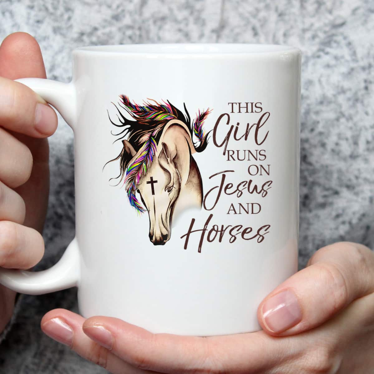 This Girl Runs On Jesus And Horses Christian Horse Lovers T-Shirt Gift This Girl Runs On Jesus And Horses Christian Horse Lovers T-Shirt Gift