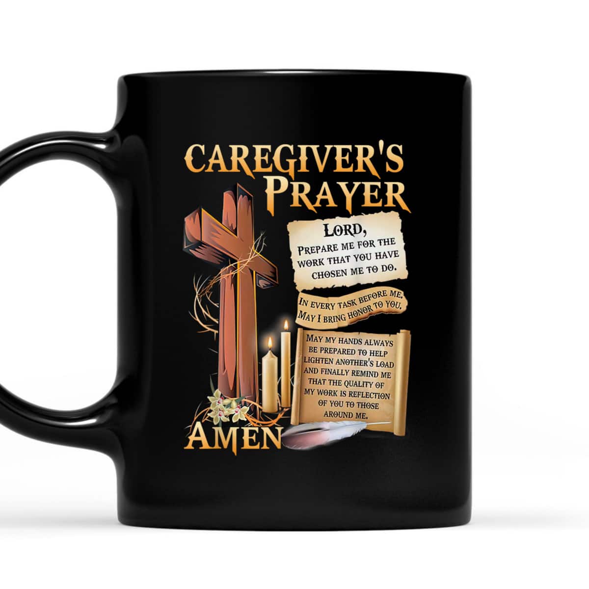 Caregiver's Prayer Christian Cross Faith Hope Love Jesus T-Shirt Caregiver's Prayer Christian Cross Faith Hope Love Jesus T-Shirt