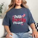 Faith Family Freedom 4th Of July Buffalo Plaid Gift July 4th T-Shirt Faith Family Freedom 4th Of July Buffalo Plaid Gift July 4th T-Shirt