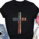 Patriotic Cross American Flag Faith US Independence Day T-Shirt Patriotic Cross American Flag Faith US Independence Day T-Shirt