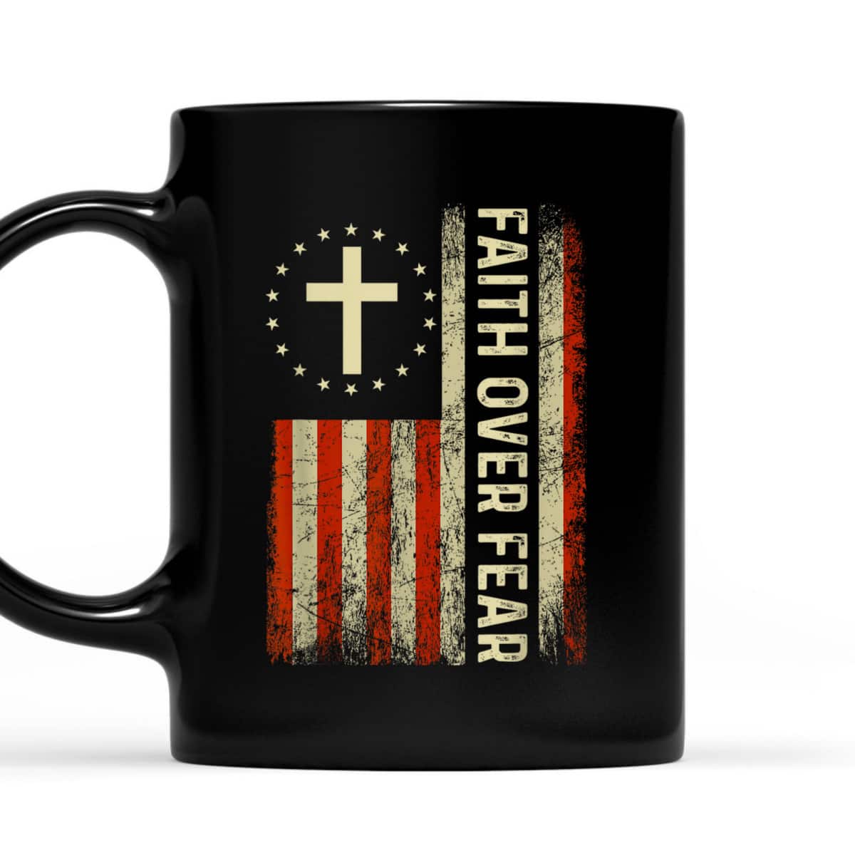 USA Flag Patriotic American Faith Over Fear Prayer Christian 4th Of July T-Shirt USA Flag Patriotic American Faith Over Fear Prayer Christian 4th Of July T-Shirt