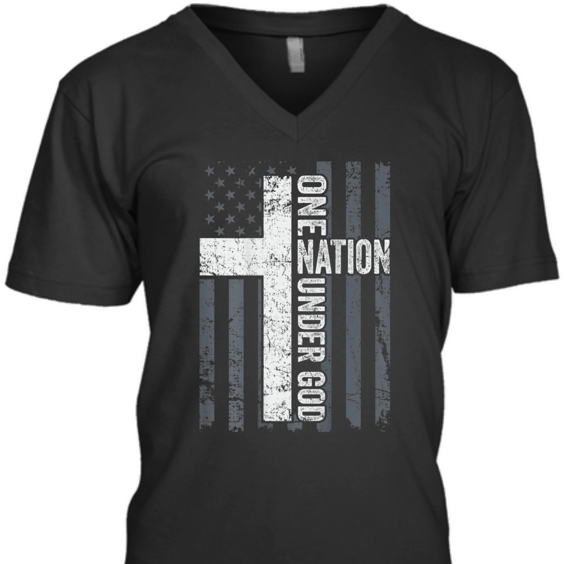 One Nation Under God 4th Of July Independence Day T-Shirt Cross With American USA Flag One Nation Under God 4th Of July Independence Day T-Shirt Cross With American USA Flag