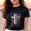 ONE NATION UNDER GOD Christian USA Wings Flag T-Shirt ONE NATION UNDER GOD Christian USA Wings Flag T-Shirt