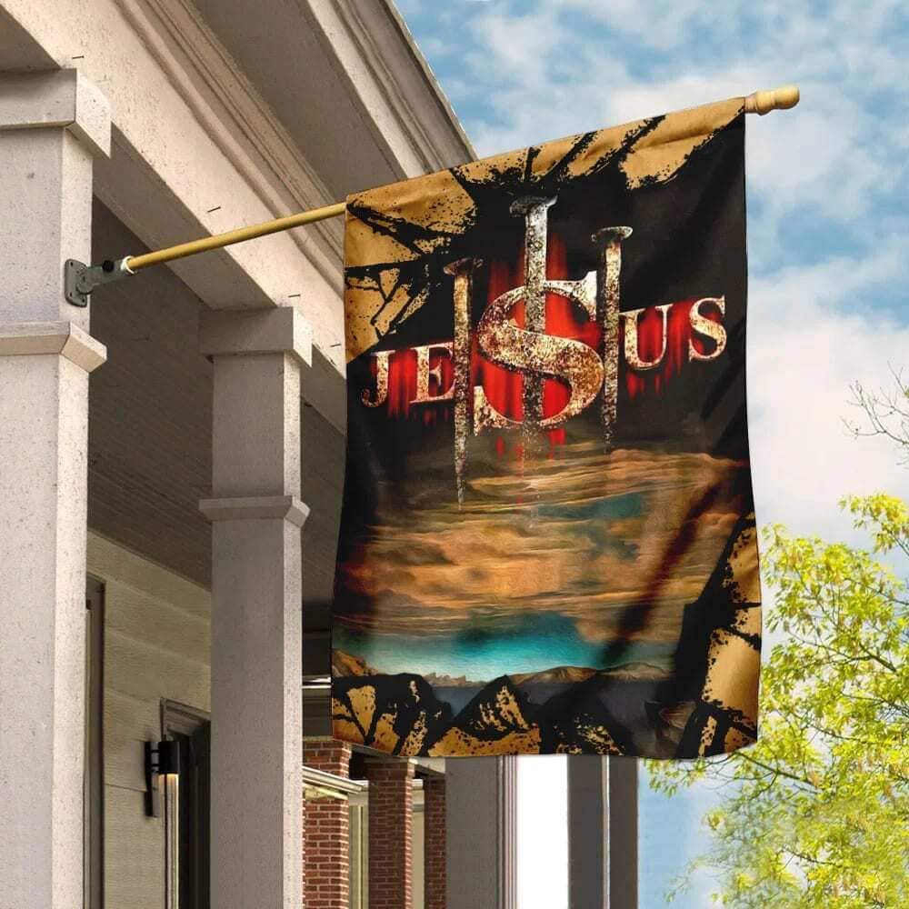 Jesus Christ Christian Garden Flag Faith Gift For Christians