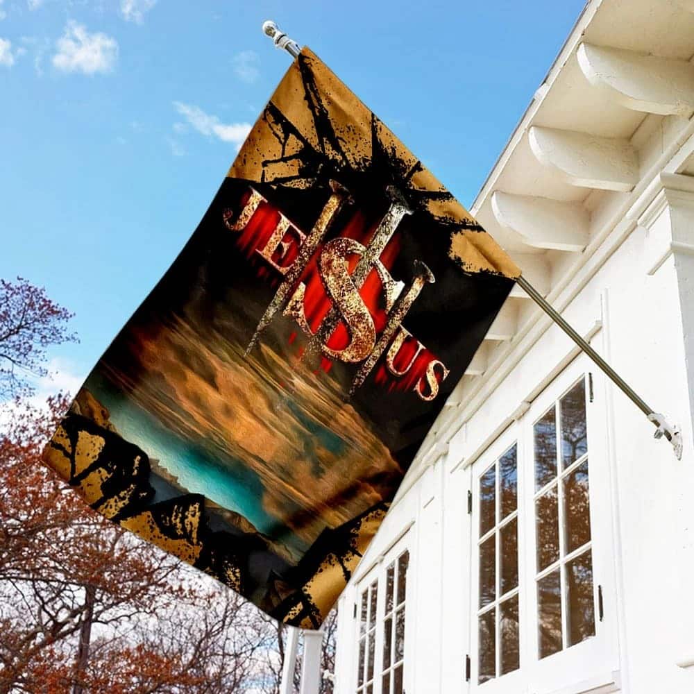 Jesus Christ Christian Garden Flag Faith Gift For Christians