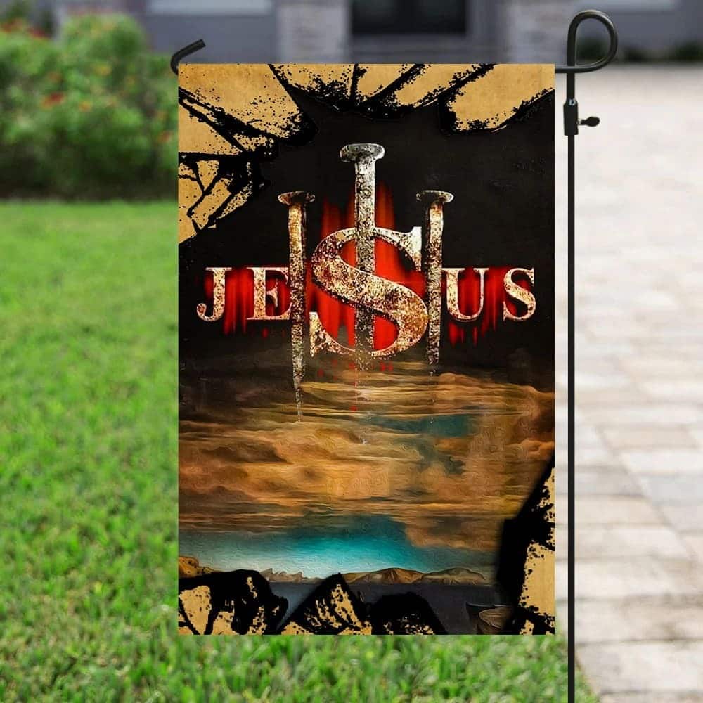 Jesus Christ Christian Garden Flag Faith Gift For Christians Jesus Christ Christian Garden Flag Faith Gift For Christians