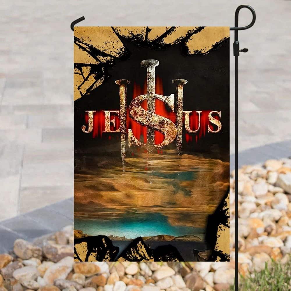 Jesus Christ Christian Garden Flag Faith Gift For Christians