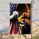 Jesus Christian Veteran American Christian Religious Garden Flag