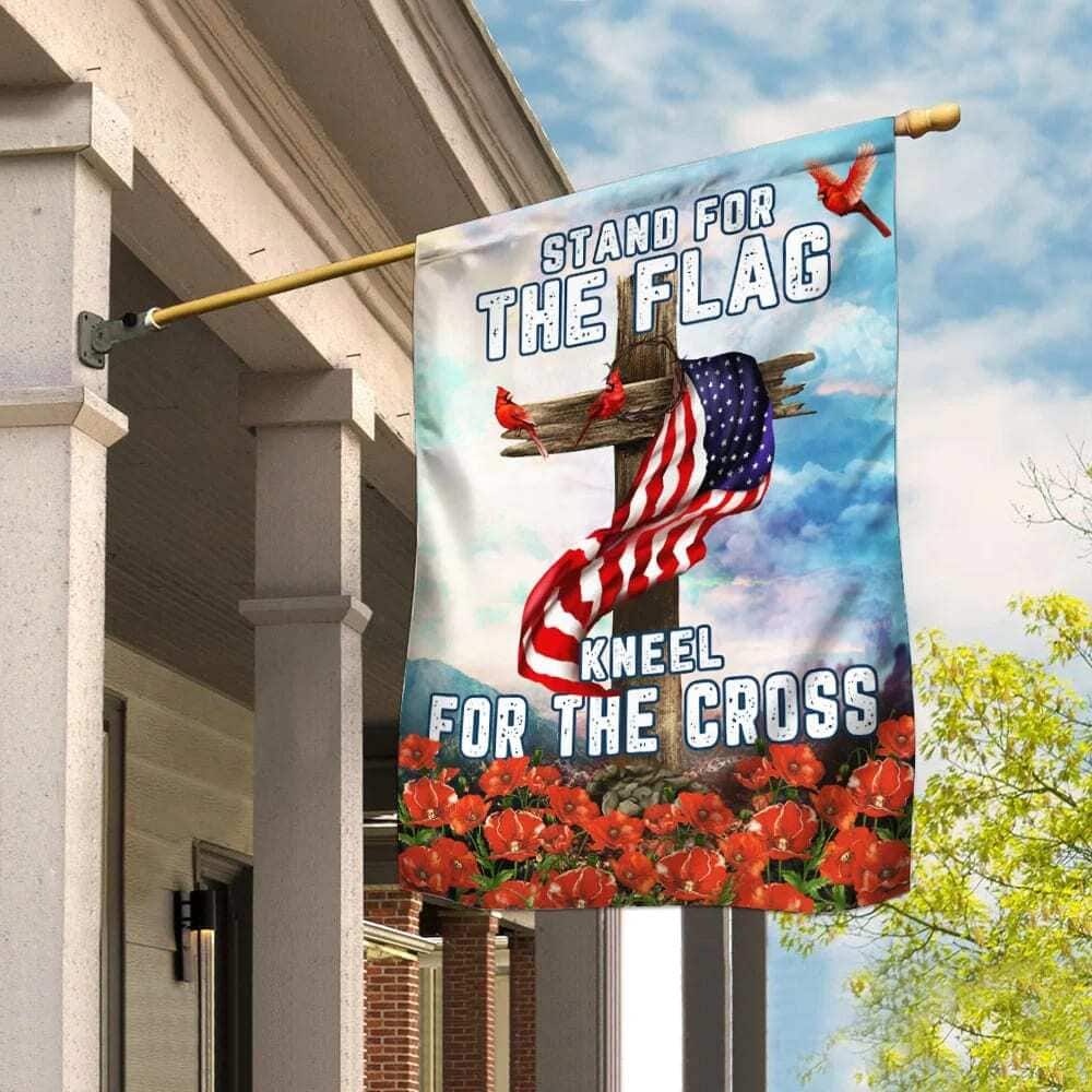 Cardinal Christian Cross American Christian Garden Flag Cardinal Christian Cross American Christian Garden Flag