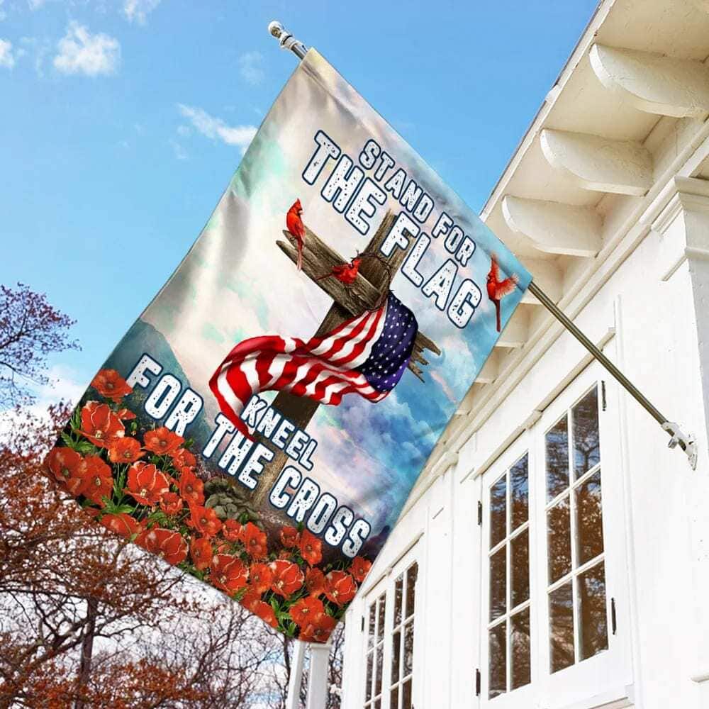 Cardinal Christian Cross American Christian Garden Flag Cardinal Christian Cross American Christian Garden Flag