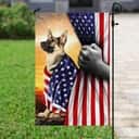 German Shepherd Christian Cross Christian Garden Flag