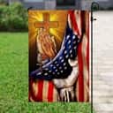 Christian Jesus American US And Cross Garden Flag Christian Jesus American US And Cross Garden Flag