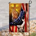 Christian Jesus American US And Cross Garden Flag