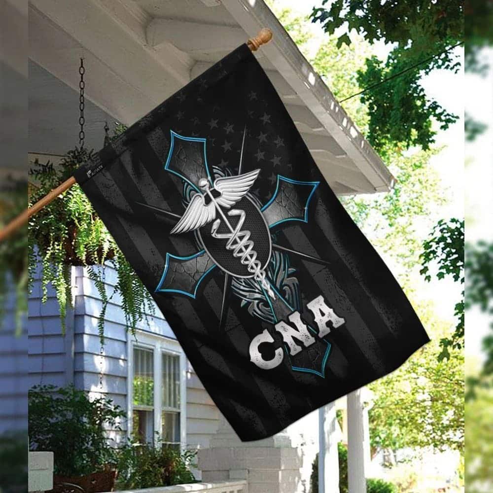 CNA & Christian Cross Religious Faith Garden Flag CNA & Christian Cross Religious Faith Garden Flag