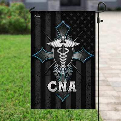 CNA & Christian Cross Religious Faith Garden Flag