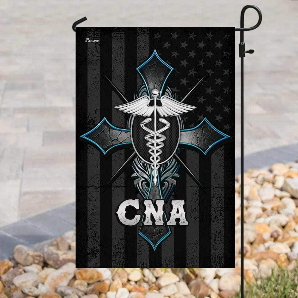 CNA & Christian Cross Religious Faith Garden Flag CNA & Christian Cross Religious Faith Garden Flag