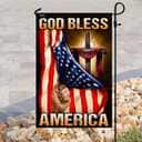 God Bless America Christian Cross Christian Garden Flag God Bless America Christian Cross Christian Garden Flag