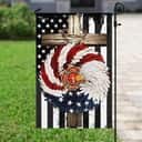 Firefighter Eagle Wreath Christian Cross Christian Garden Flag Firefighter Eagle Wreath Christian Cross Christian Garden Flag