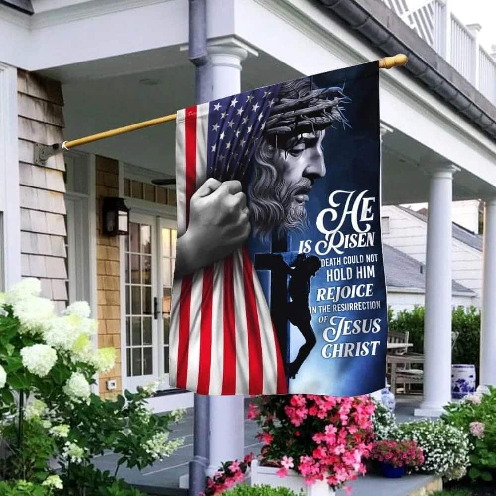 He Is Risen Jesus Christian Christian Garden Flag