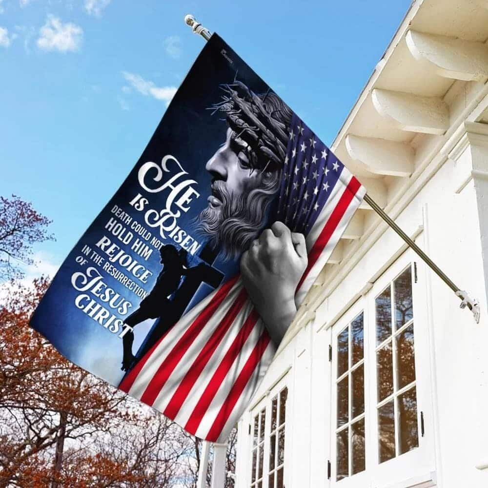 He Is Risen Jesus Christian Christian Garden Flag He Is Risen Jesus Christian Christian Garden Flag