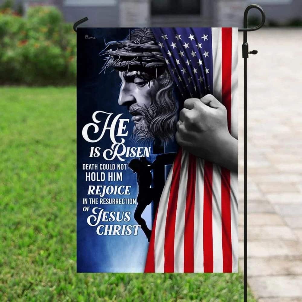 He Is Risen Jesus Christian Christian Garden Flag He Is Risen Jesus Christian Christian Garden Flag