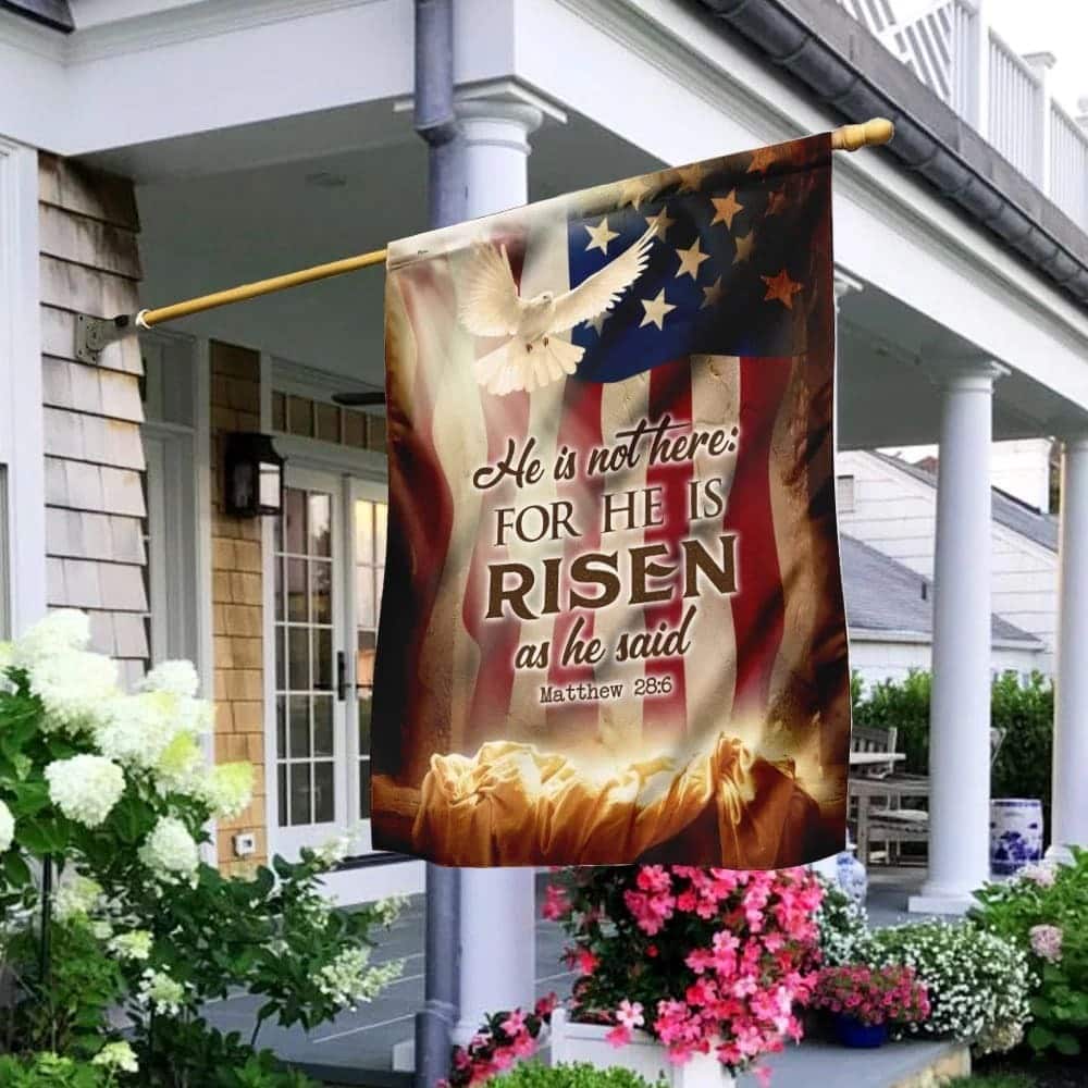 He Is Not Here As He He Risen Jesus Resurrection Easter Christian Garden Flag He Is Not Here As He He Risen Jesus Resurrection Easter Christian Garden Flag