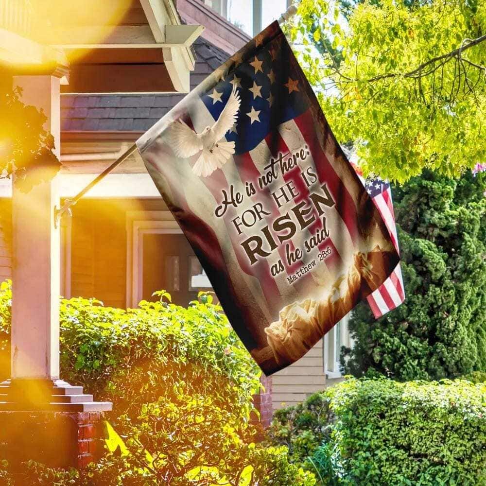 He Is Not Here As He He Risen Jesus Resurrection Easter Christian Garden Flag He Is Not Here As He He Risen Jesus Resurrection Easter Christian Garden Flag