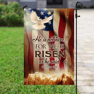 He Is Not Here As He He Risen Jesus Resurrection Easter Christian Garden Flag