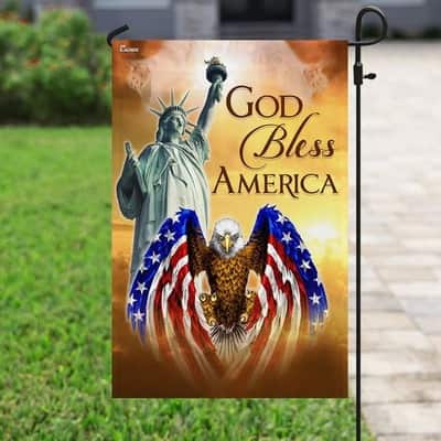 God Bless America Jesus US Christian Garden Flag