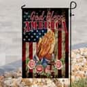 God Bless America Jesus Christian Prayer Christian Garden Flag