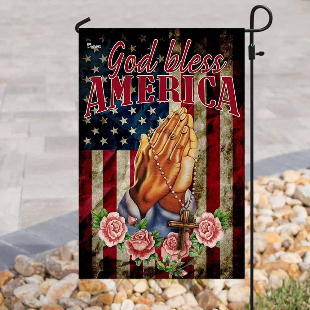 God Bless America Jesus Christian Prayer Christian Garden Flag God Bless America Jesus Christian Prayer Christian Garden Flag