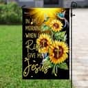 In The Morning When I Rise Give Me Jesus Christian Sunflowers Garden Flag