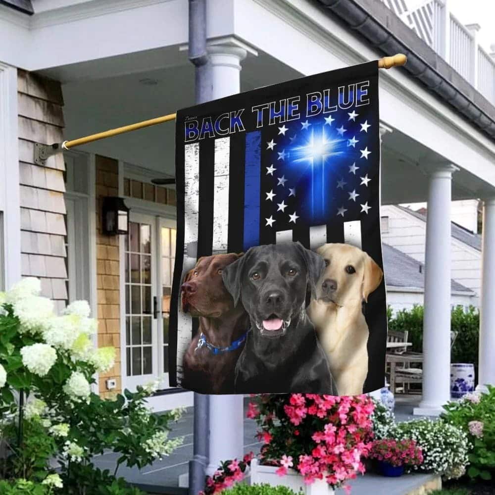 Beagle Back The Blue Christian Cross Christian Garden Flag Beagle Back The Blue Christian Cross Christian Garden Flag