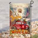 Jesus Take The Wheel American Christian Religious Garden Flag