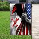 Proud Mechanic Jesus Christ Christian Religious Garden Flag Proud Mechanic Jesus Christ Christian Religious Garden Flag