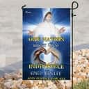 One Nation Under God Jesus Christ Christian Religious Garden Flag